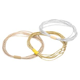 knk基础头饰 金银丝多股发绳闪亮精致细头绳百搭高弹力不伤发皮筋