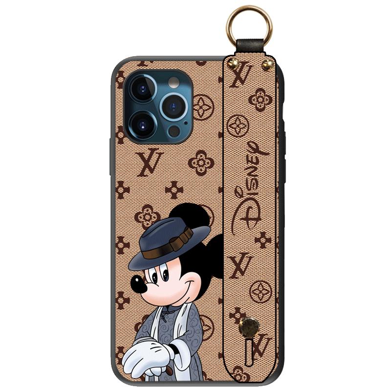匠恒适用苹果11手机壳镜头全包iPhone11ProMax保护套真皮卡通11pro防摔男女款可背斜挎创意max情侣带挂绳咖啡
