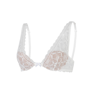 蕾丝内衣套装女夏薄款小胸性感深v防下垂法式文胸罩2025新款爆款