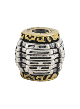 天机隔珠丨琢匠原创国风s925银饰八卦隔片环解压文玩手串diy饰品