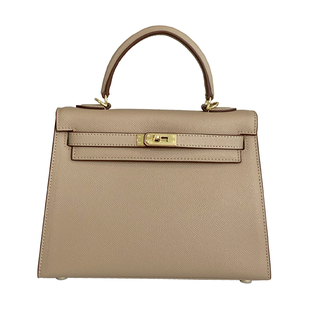 2025新款爆款秋冬牛皮高级感真皮凯莉包二代mini斜挎手提小包包女