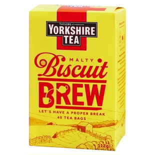 约克夏饼干红茶英国进口茶包Yorkshire黄油曲奇味英式下午茶现货