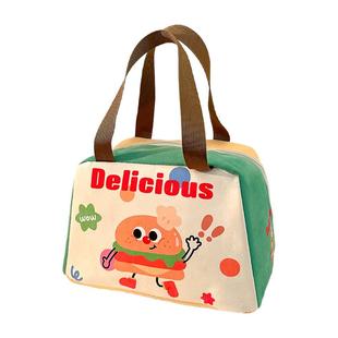 饭盒袋便当袋饭盒包学生上班族带饭装餐包加厚铝箔手提包可爱保温