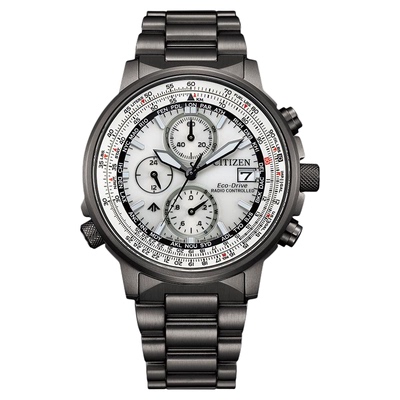 西铁城光动能自动对时电波男表