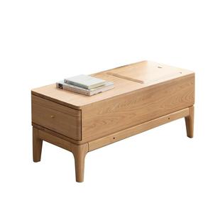 方迪实木侧边柜简约现代客厅沙发边柜中式水曲柳角几边几储物边桌