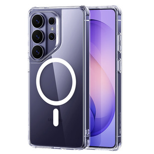 亿色适用于三星S26/25Ultra手机壳  plus磁吸保护壳 S26简约防摔 galaxy S26 Ultra 超强1500g磁吸 透明轻薄