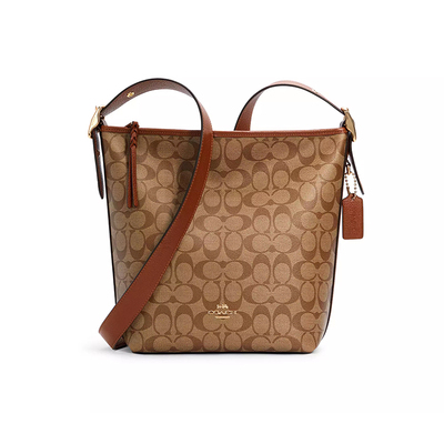 【自营】COACH/蔻驰经典复古拉链水桶包单肩斜挎包女包C2819IMS5U