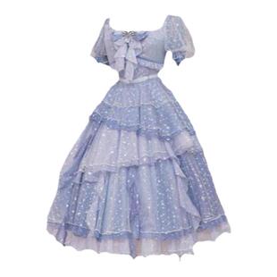 【幻之风原创lolita】~深海少女~kirakira幻色雪纺纱纱裙【现货】