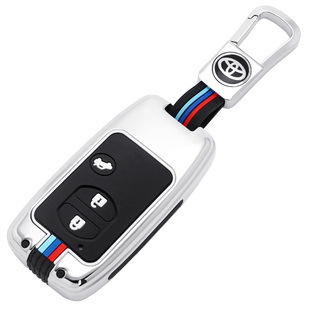 2010金属丰田老普锐斯Prius凯美瑞拉多汉兰达汽车钥匙套包壳扣key