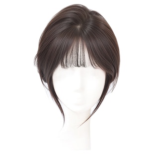 法式刘海假发女片头顶全真发自然前额无痕增发量蓬松高颅顶假发片