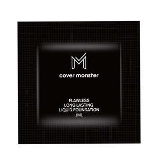 cover monster粉底液试用装2片送美妆蛋干皮混油皮遮瑕不脱妆小样