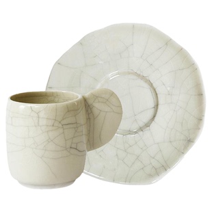 法国进口Jars Dashi陶瓷手柄咖啡杯小众茶杯浓缩咖啡杯碟套装