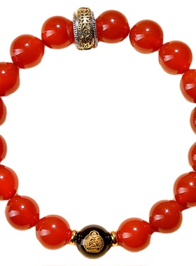 【普陀山正品】红玛瑙招财手链