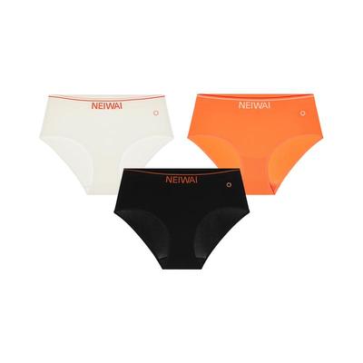女士内裤3条装|内外橙标无缝内裤