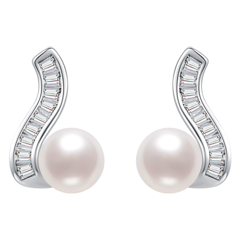 BRI.R/佰色传情S925银淡水珍珠气质百搭高级感轻奢耳环两色可选