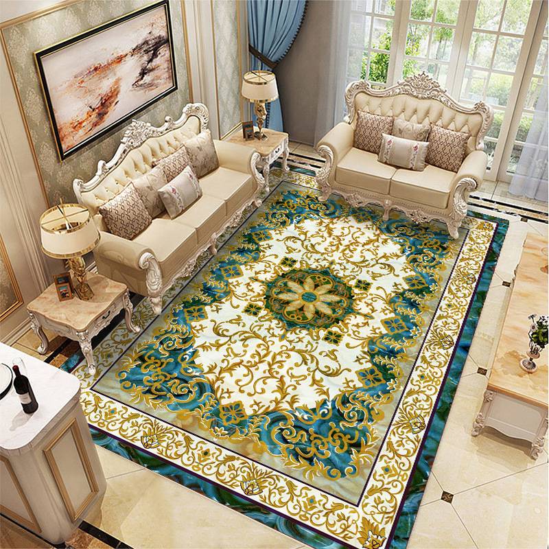 现代简约北欧ins风地毯客厅灰色高级轻奢沙发2023新款卧室地垫