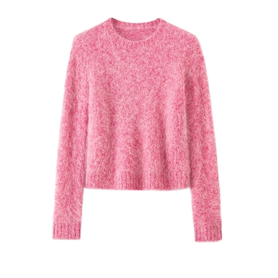 BANANACICI羊驼毛套头毛针织衫