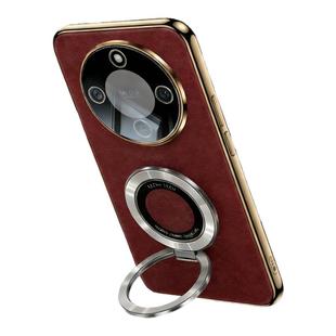 【纳帕真皮】适用荣耀x70手机壳新款honorX70保护套magic8/7/6素皮500pro400官方x50镜头全包旋转支架防摔外