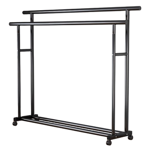 简易晾衣架落地室内挂衣架卧室衣帽架子家用阳台可移动晒被子神器