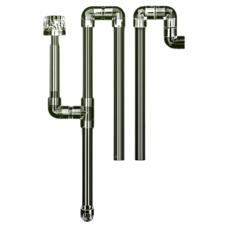 鱼缸亚克力透明管件除油膜套件旋转浮头过滤桶改面吸配件出水口