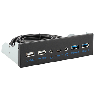 USB3.0光驱位前置面板带音频电脑机箱扩展双音频Type-C多功能接口