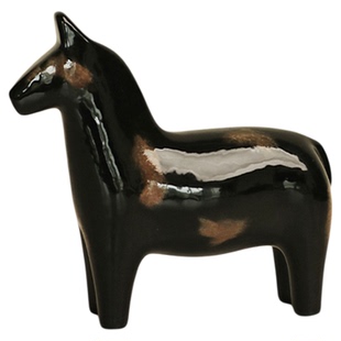 梵其【马到功成】新中式复古陶瓷小马摆件样板间客厅书房桌面装饰