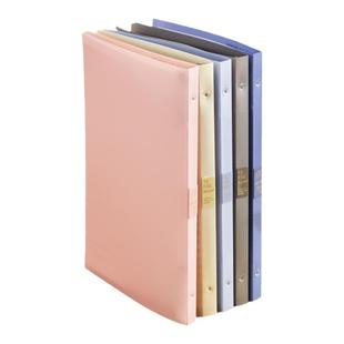 King jim锦宫活页本大容量不硌手珍珠色活页笔记本B5线圈本可拆卸