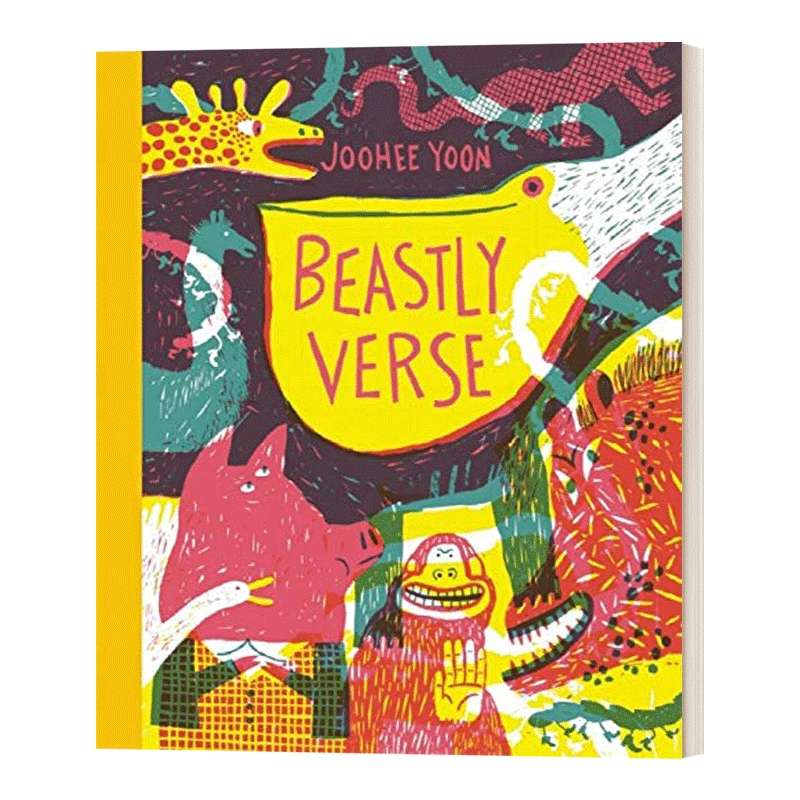 精装 英文原版 Beastly Verse 残忍的诗句 艺术绘本 英文版 进口英语原版书籍儿童图书