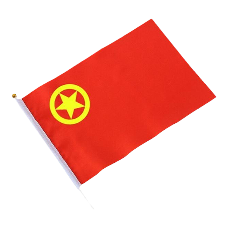 手摇团旗8号14*21厘米现货小团旗 中国共青团团旗7号标准手挥旗桌旗旗帜红旗手持红旗桌面团旗装饰100面装