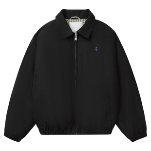 roaringwild a arch 咆哮野兽 黑色宽松翻领外套鹅绒夹克羽绒服男