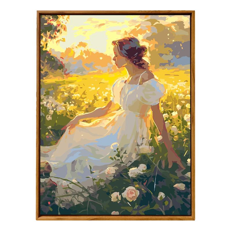丙烯diy数字油画手绘装饰画治愈
