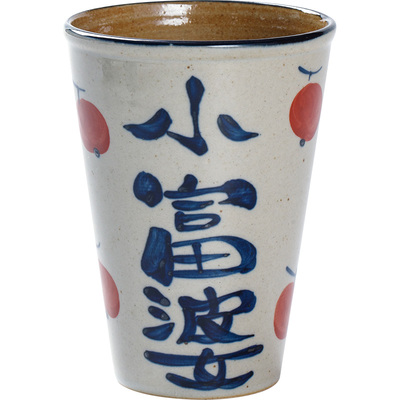 景德镇复古手绘可乐粗陶马克杯