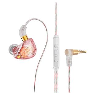 高颜值耳机有线入耳式高音质女生可爱粉色适用于华为荣耀vivo小米typec耳机运动跑步吃鸡专用软塞弯头降噪