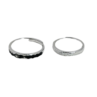 ZESHUO星辰 八芒星原创设计情侣对戒纯银999一对款小众足银戒指