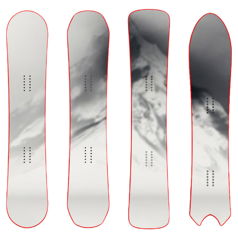 MECK私人订制单板滑雪板定制图案加宽全能板锤头板野雪板平花刻滑