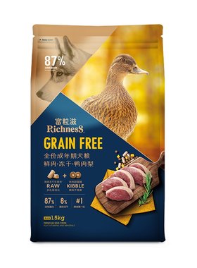 富粒滋成犬鸭肉梨口味犬粮