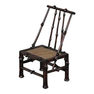 竹雪明|筇竹圈椅凳子围椅 明式扶手椅休闲椅古典靠背椅茶室椅子