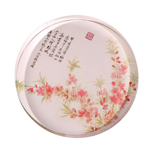 水晶镇纸尺书法专用纸镇燕喜春来创意压书神器圆形毛笔镇纸石镇尺