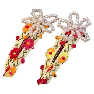 珍珠花朵发夹女2026新款高端bb夹侧边碎发刘海夹边夹清新发卡发饰