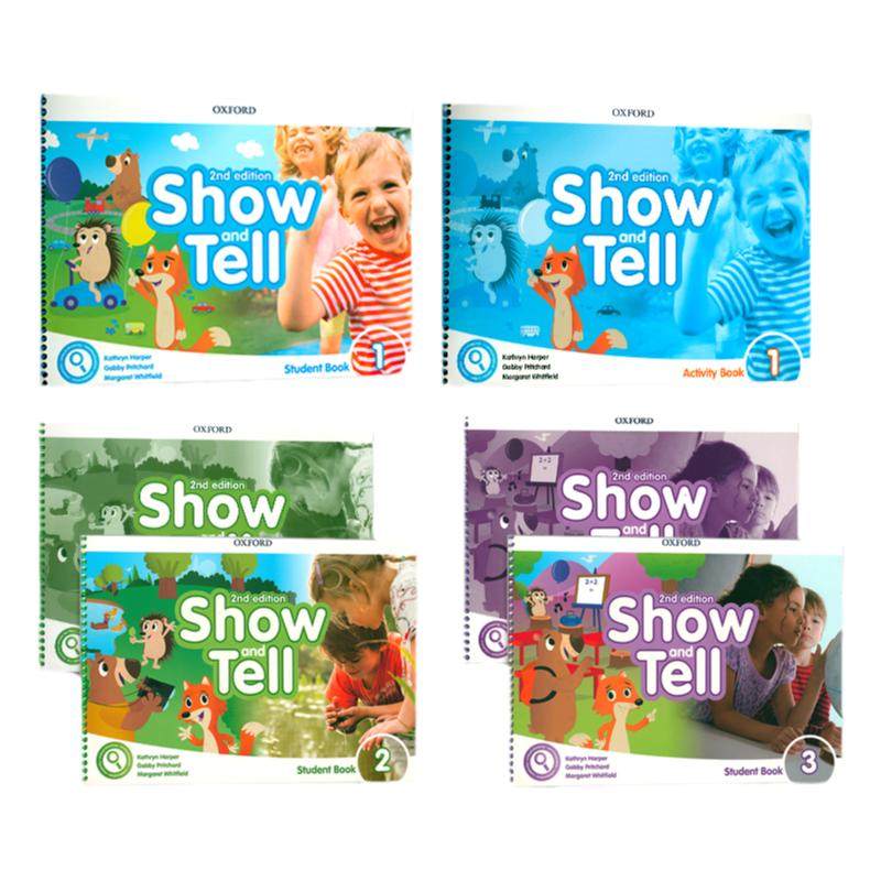 【进口直营】新版 Show and tell 1 2 3级别学生套装牛津大学出版社3-6岁幼儿英语启蒙教材国际幼儿园牛津