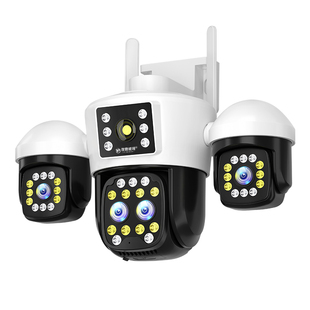 夜鹰威视免充值四镜头变焦监控器摄像头手机远程360度无死角旋转