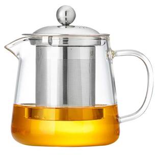 玻璃茶壶耐高温办公室过滤泡茶壶家用茶水分离煮茶壶加厚茶具套装
