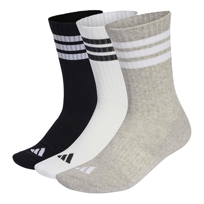 adidas阿迪达斯舒适运动袜2026春中性三双装加垫休闲袜子 KC9640