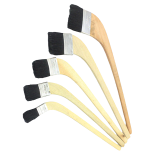 优质弯柄刷加长木柄弯头刷油漆刷扫灰清洁黑猪鬃毛小刷子不易掉毛