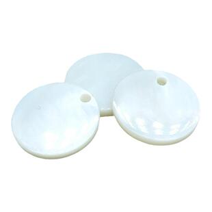 手工制作DIY配件辅料 天然圆形贝壳片服装吊牌衣服单孔马司贝扣子