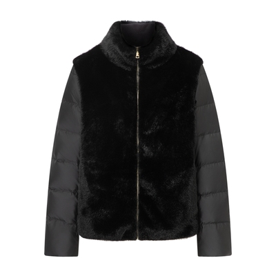 【90%鹅绒】Scofield女毛绒拼接马甲羽绒服发热内里冬季