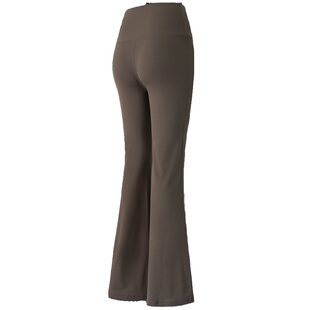 裸感高腰运动裤女收腹提臀健身弹力喇叭休闲户外训练跑步瑜伽长裤