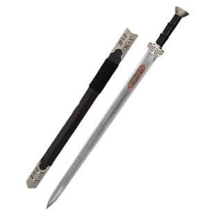 龙泉宝剑张叶胜八面镀银百逸汉剑花纹钢刀具防身冷兵器刀剑未开刃