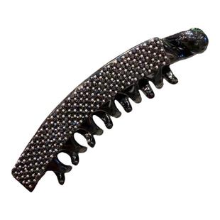 大号水钻香蕉夹竖夹小号防滑马尾夹女韩国发卡发饰大发量夹子头饰