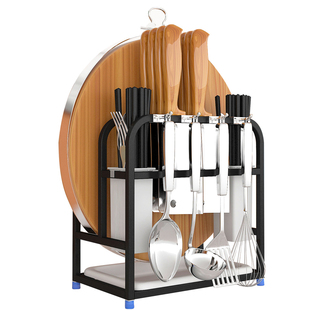 多功能不锈钢刀具砧板架放锅铲菜刀针板座置物收纳架厨房用品架子